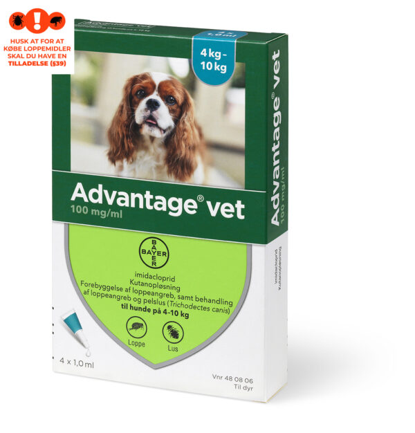 Advantage Hund 4-10kg.