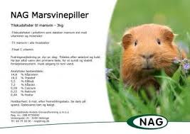 NAG Marsvinpiller 3kg i spand